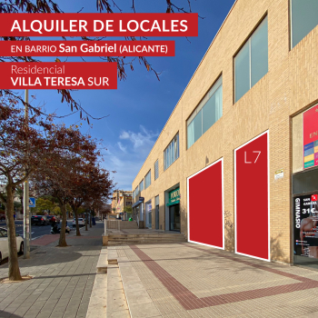Alquiler de locales comerciales en barrio San Gabriel
